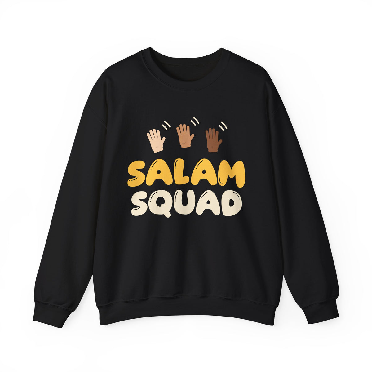 Salam Squad Islamic Crewneck Sweatshirt in Black – AdabStars