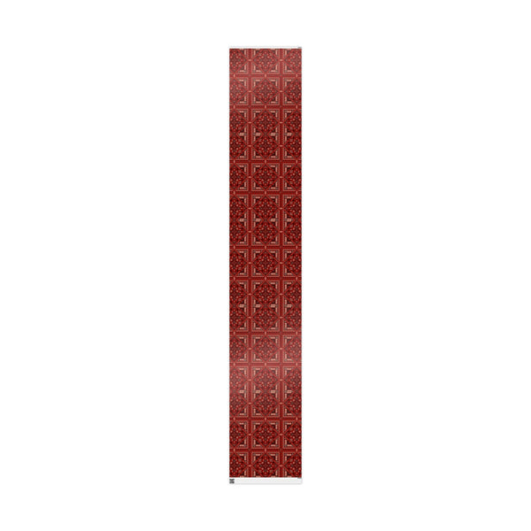 Red Tatreez Palestinian Style Gift Wrapping Paper – Traditional Embroidery Pattern for Eid, Ramadan & Special Occasions