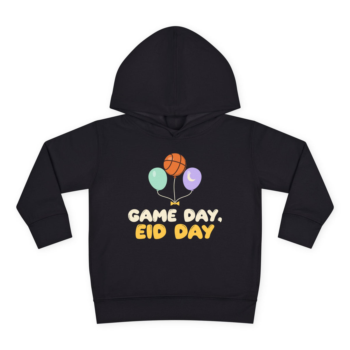 Game Day, Eid Day Toddler Hoodie in Black – AdabStars