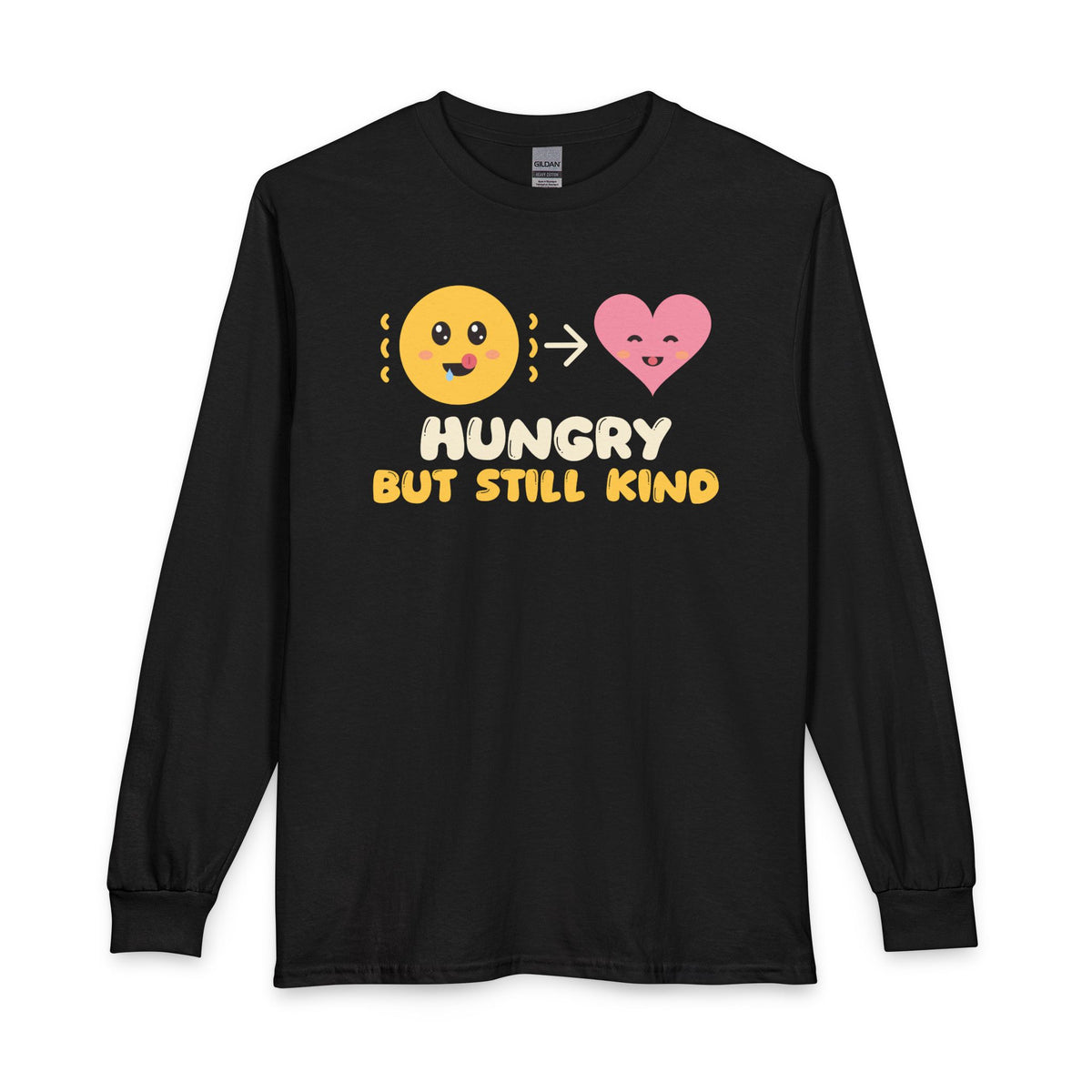 Hungry But Still Kind Ramadan Long Sleeve Shirt in Black – AdabStars
