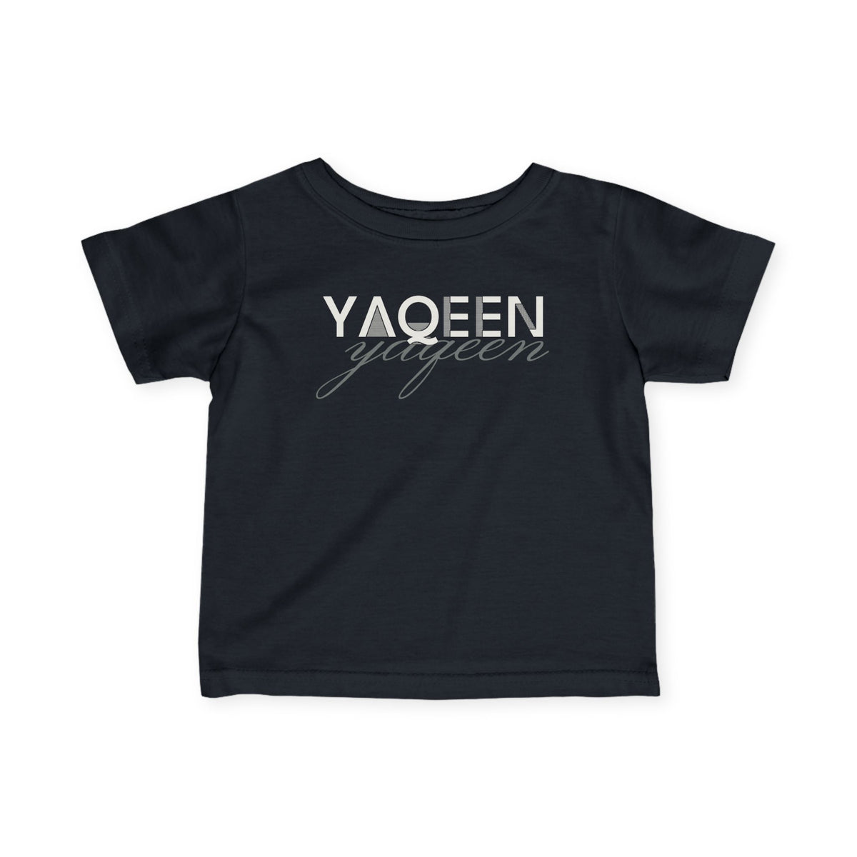 Yaqeen Islamic Baby T-Shirt in Black – AdabStars