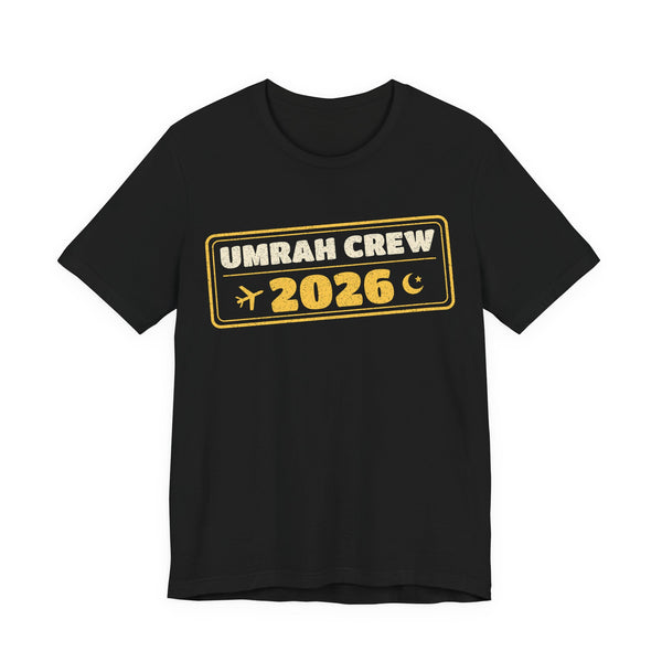 Umrah Crew 2026 Unisex T-Shirt in Black – AdabStars