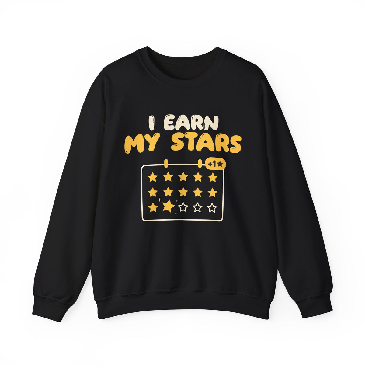 I Earn My Stars Islamic Crewneck Sweatshirt in Black – AdabStars