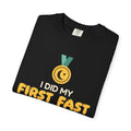 I Did My First Fast Ramadan Heavyweight Tee | Ramadan Kids Milestone Medal Proud | AdabStars Islamic Kids Apparel