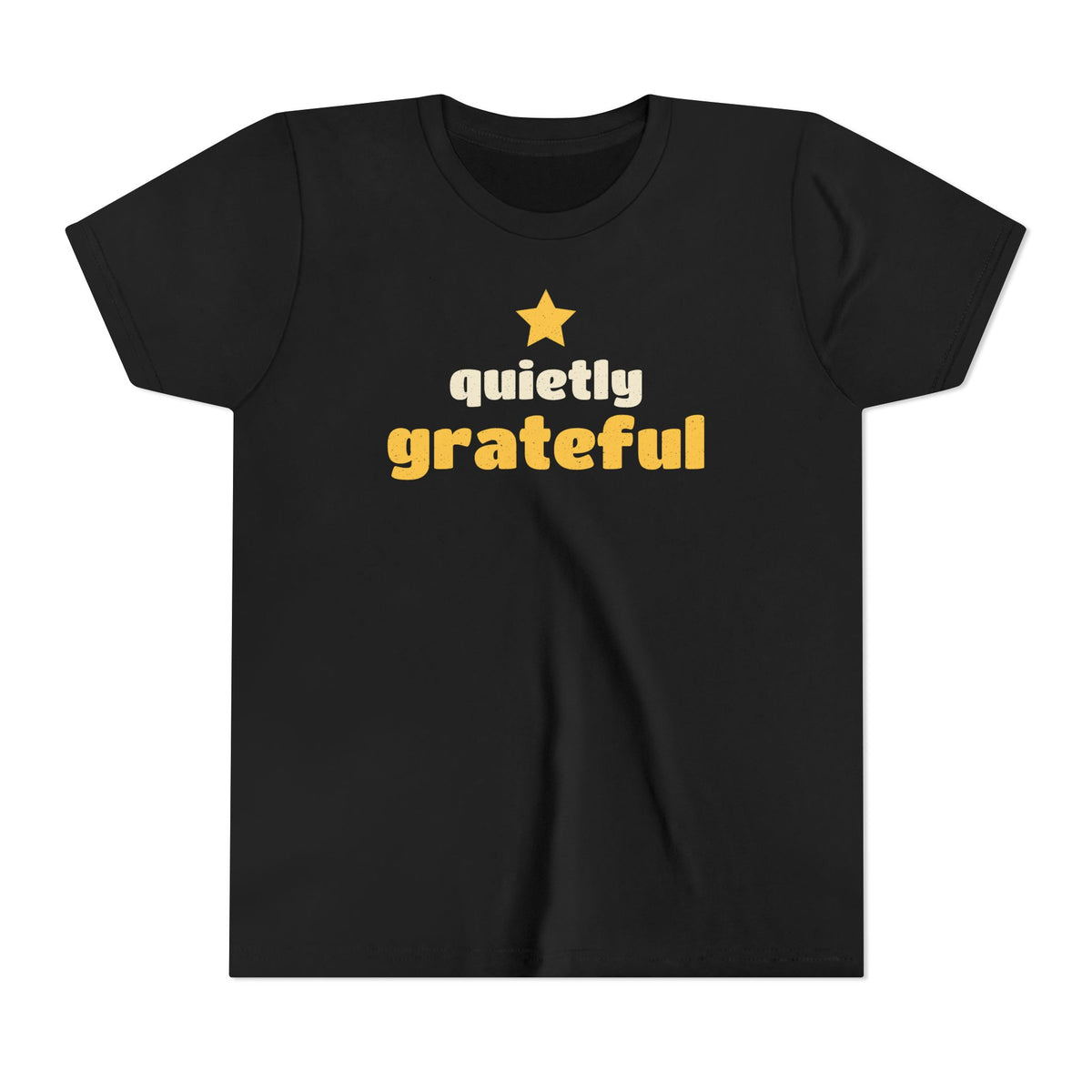 Quietly Grateful Ramadan Kids Tee | Ramadan Gratitude Muslim Youth Star | AdabStars Islamic Apparel