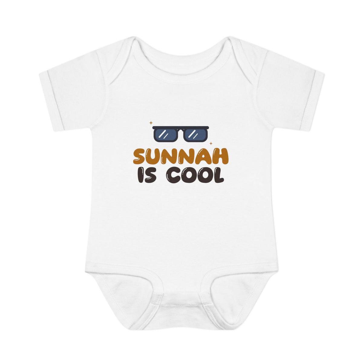 Sunnah Is Cool Islamic Baby Bodysuit in White – AdabStars