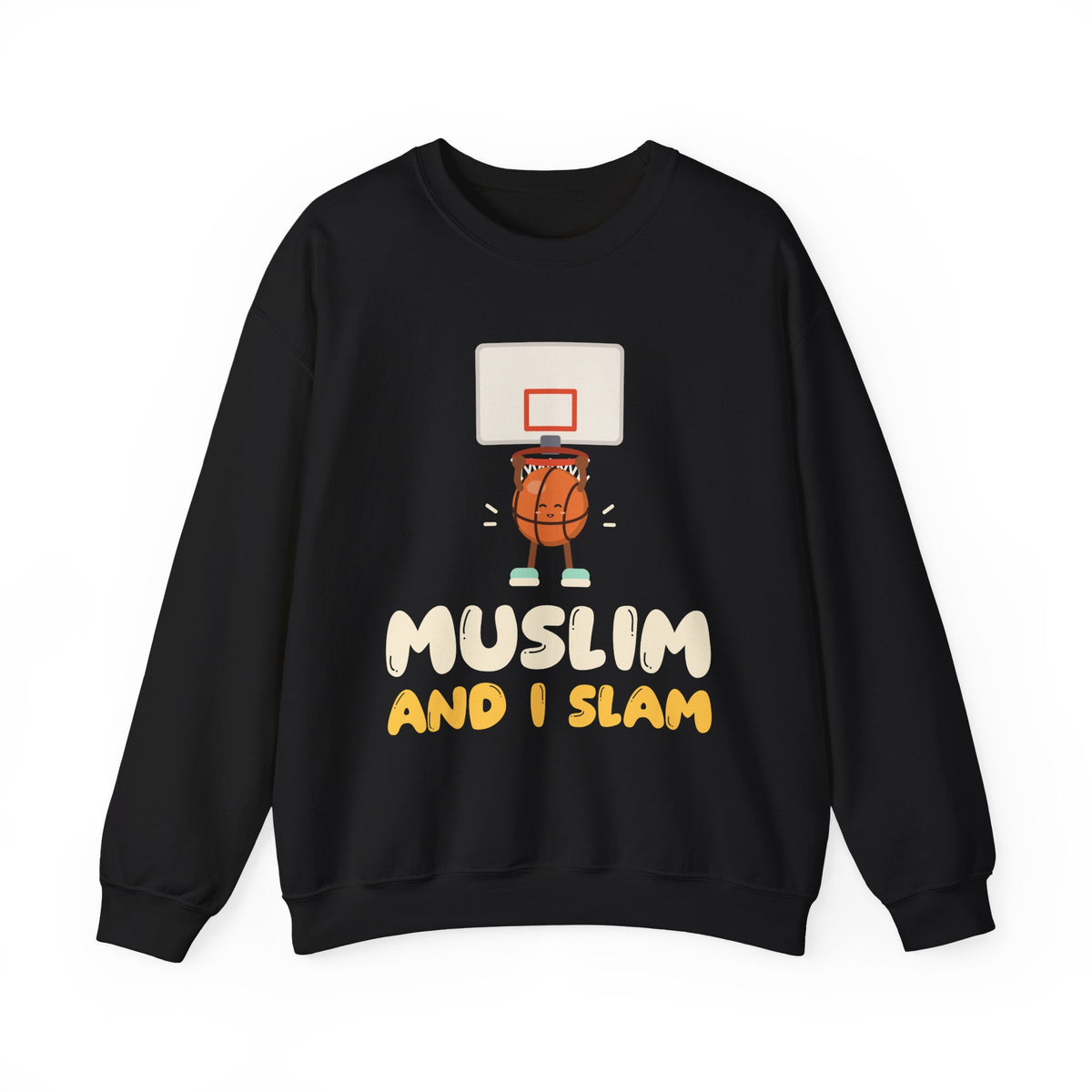 Muslim And I Slam Muslim Crewneck Sweatshirt in Black – AdabStars