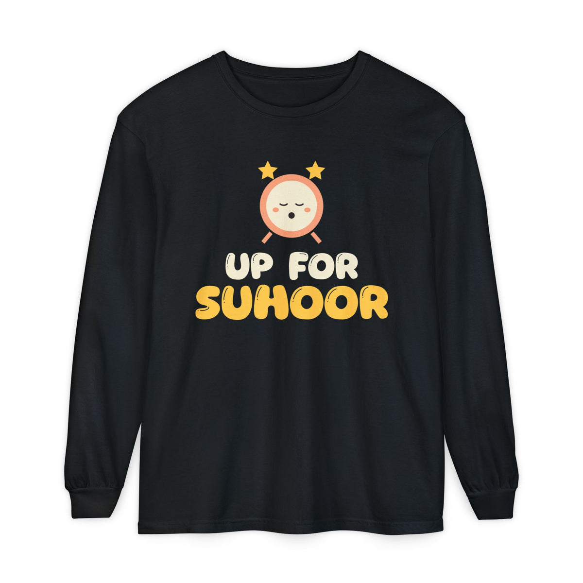 Up For Suhoor Long Sleeve Shirt | Ramadan Kids Alarm Clock Early Riser Dawn | AdabStars Islamic Kids Apparel