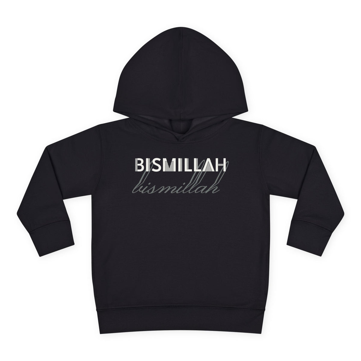Bismillah Islamic Toddler Hoodie in Black – AdabStars