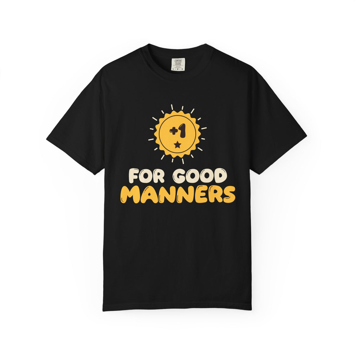 Plus One Star Islamic Heavyweight T-Shirt in Black – AdabStars