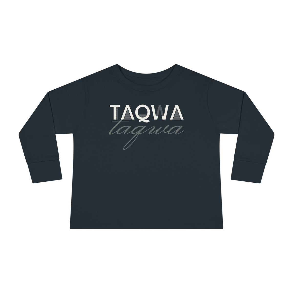Taqwa Islamic Toddler Toddler Long Sleeve Shirt in Black – AdabStars