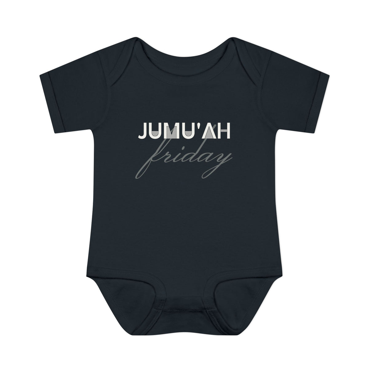 Jumu'ah Friday Islamic Baby Bodysuit in Black – AdabStars