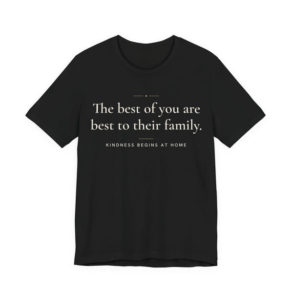 The best of you are best to their family Islamic Unisex T-Shirt in Black – AdabStars