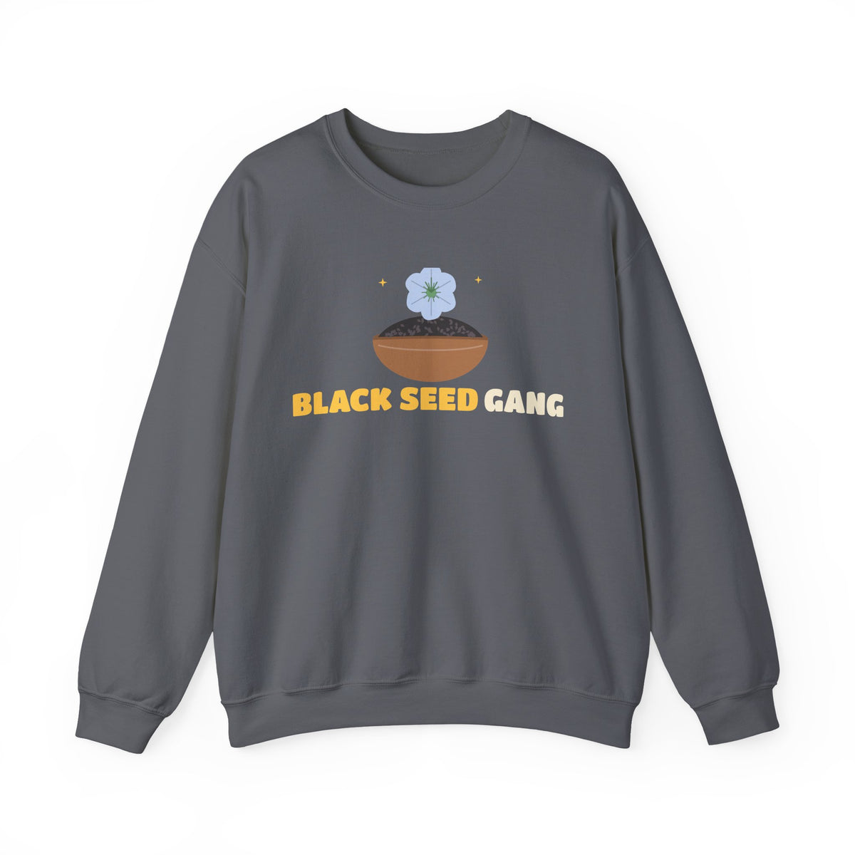 Black Seed Gang Islamic Crewneck Sweatshirt in Charcoal – AdabStars
