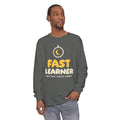 Fast Learner Ramadan Long Sleeve Shirt | Ramadan Kids First Fasting Pun Stopwatch | AdabStars Islamic Kids Apparel