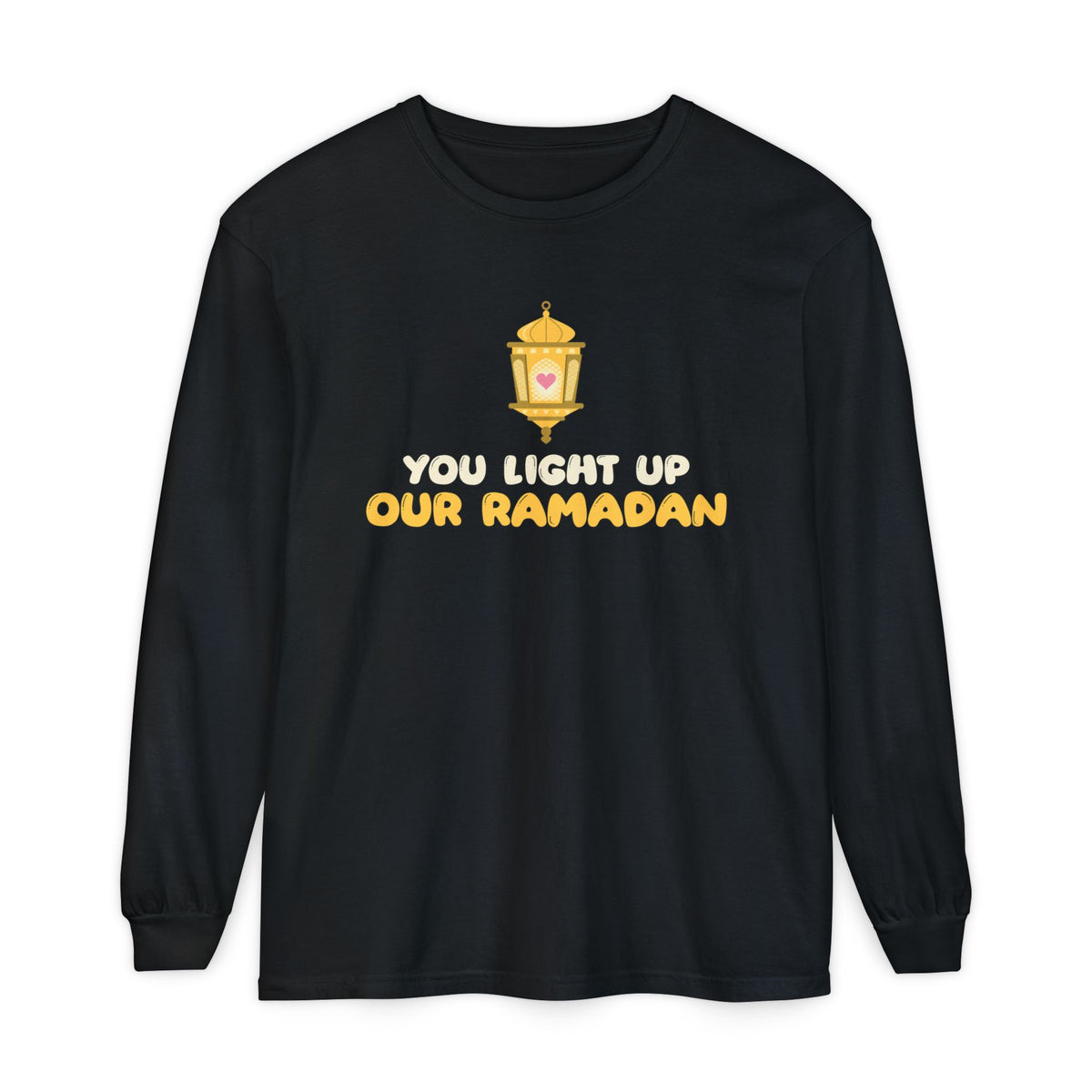 You Light Up Our Ramadan Long Sleeve Shirt | Kids Lantern Heart Family Love | AdabStars Islamic Kids Apparel