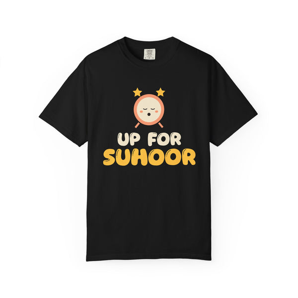 Up For Suhoor Heavyweight T-Shirt in Black – AdabStars