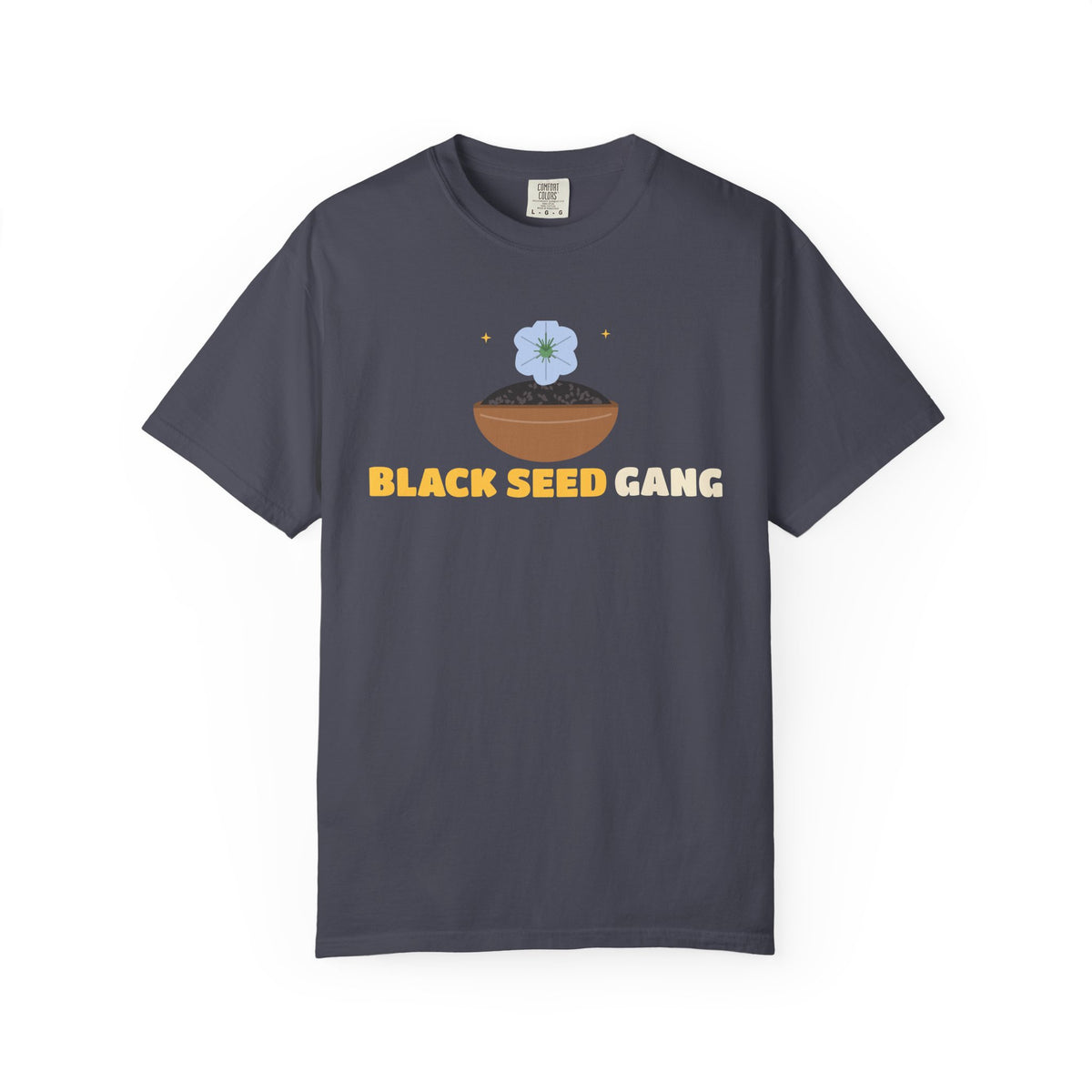Black Seed Gang Islamic Heavyweight T-Shirt in Navy – AdabStars