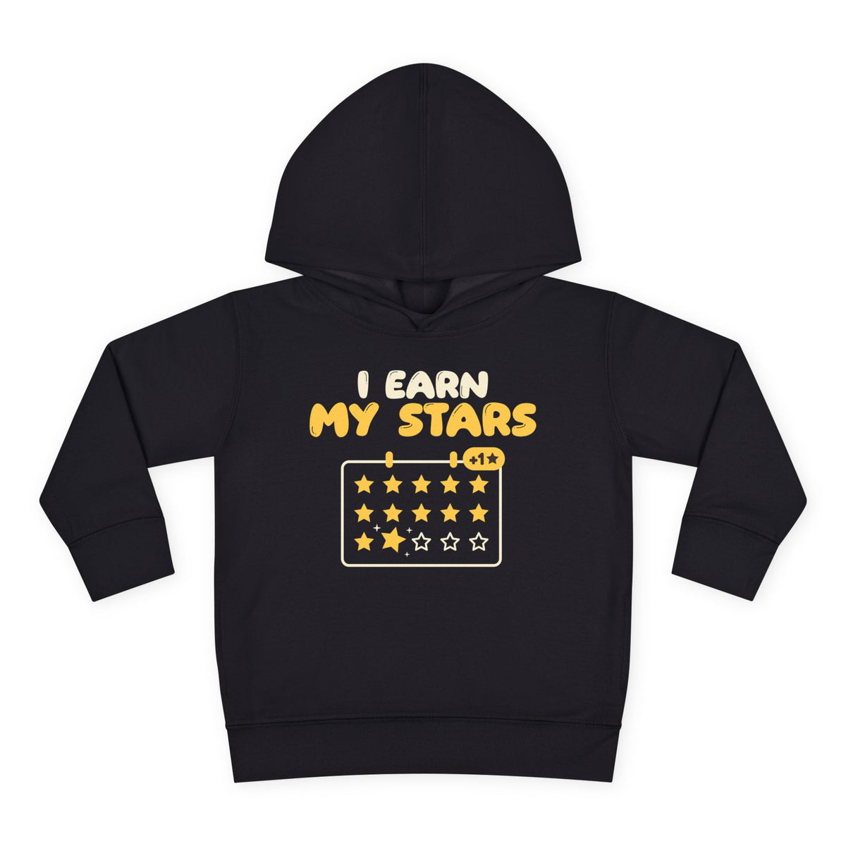 I Earn My Stars Islamic Toddler Hoodie in Black – AdabStars