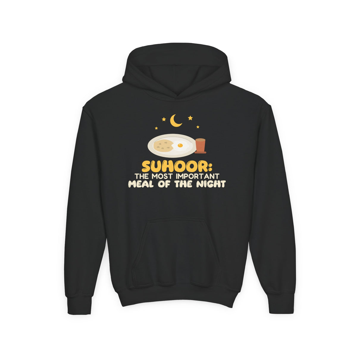 Suhoor: Most Important Meal Of The Night Kids Hoodie | Suhoor Most Important Meal Of The Night Ramadan Funny Food | AdabStars Islamic Apparel