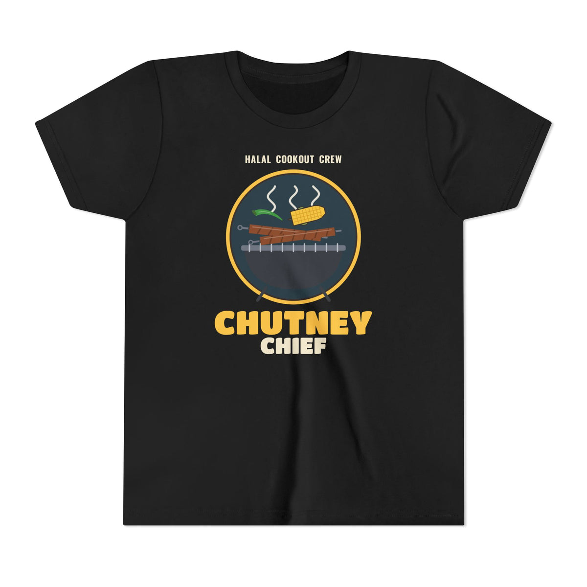 Chutney Chief Halal Cookout Islamic Kids T-Shirt in Black – AdabStars