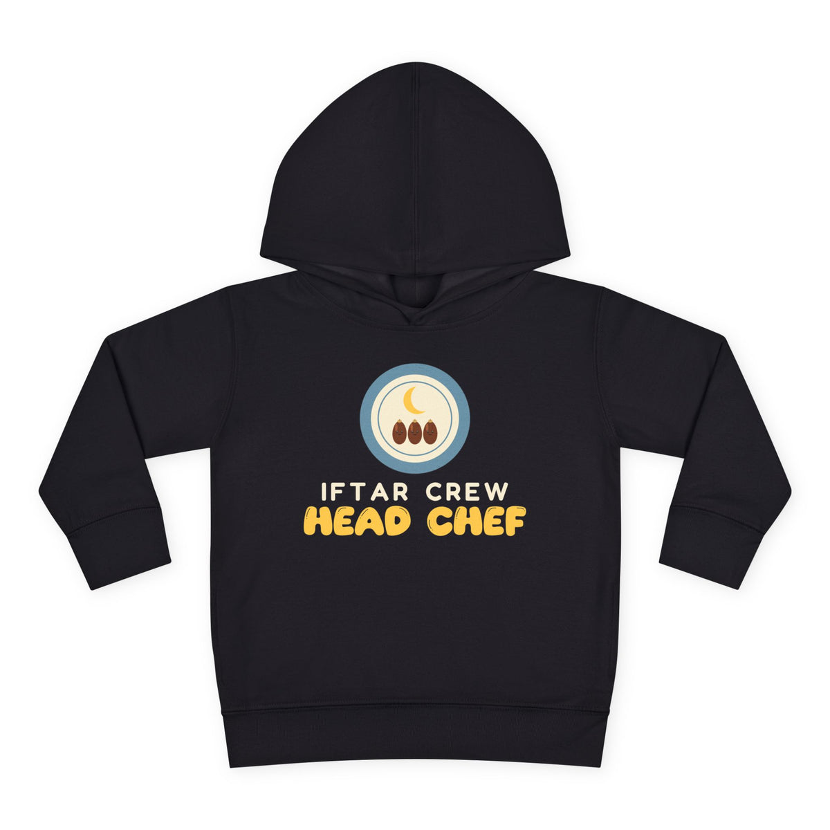 Iftar Crew: Head Chef Toddler Hoodie in Black – AdabStars