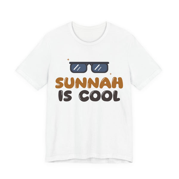 Sunnah Is Cool Islamic Unisex T-Shirt in White – AdabStars