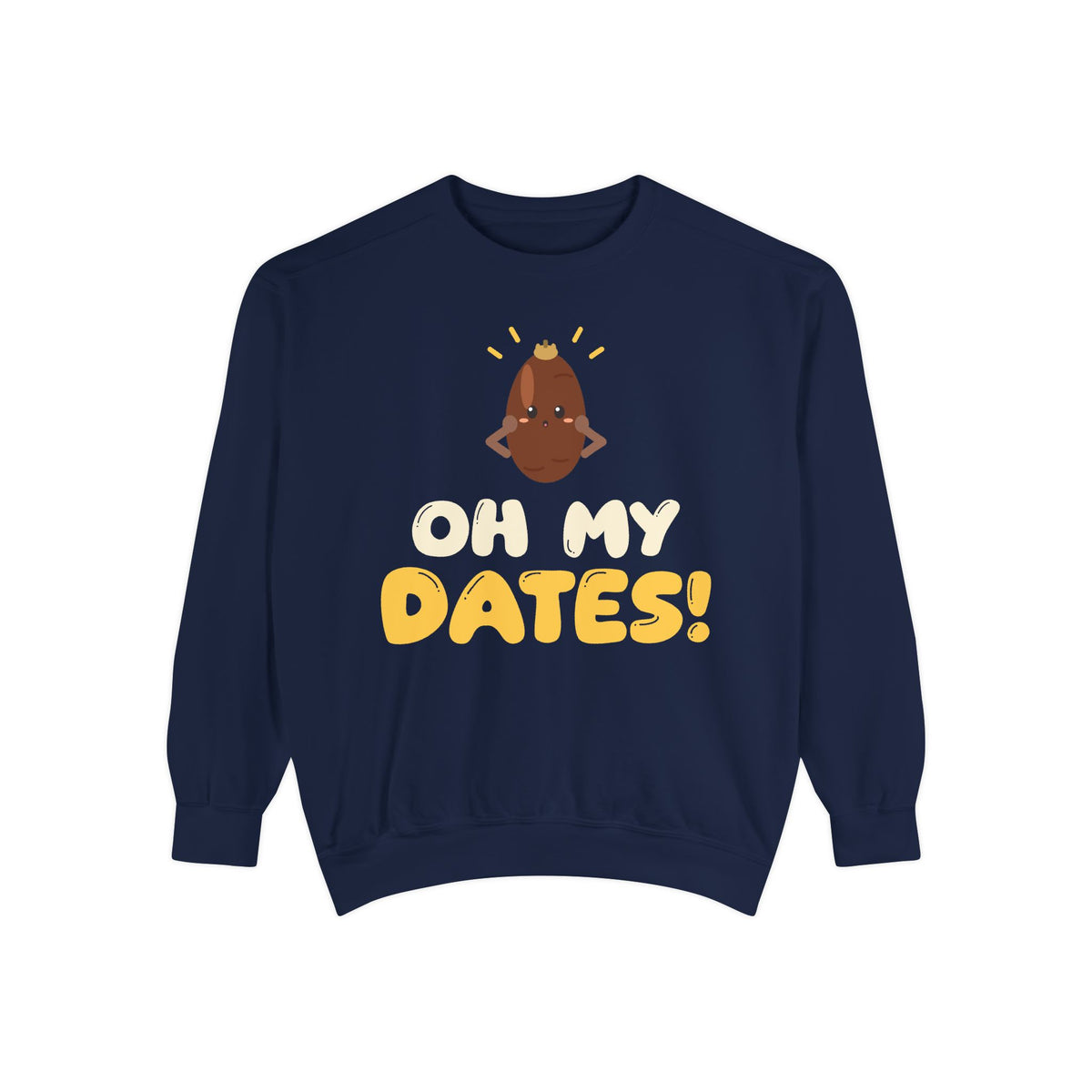 Oh My Dates Ramadan Sweatshirt | Ramadan Iftar Kids Surprised Date Fruit Pun | AdabStars Islamic Kids Apparel
