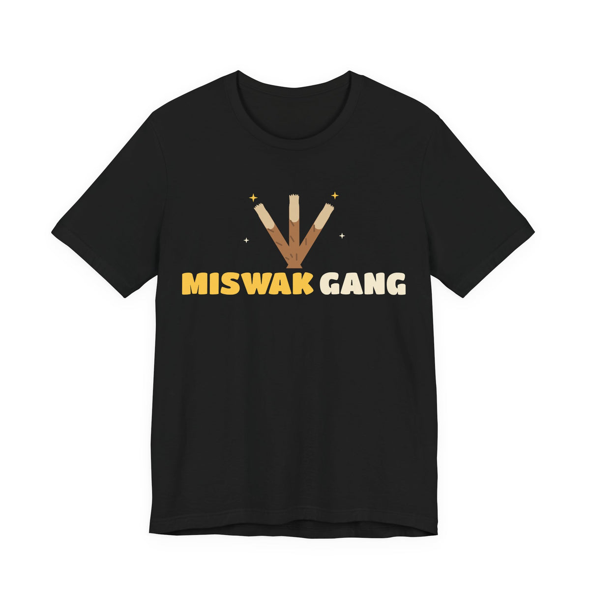 Miswak Gang Islamic Unisex T-Shirt in Black – AdabStars