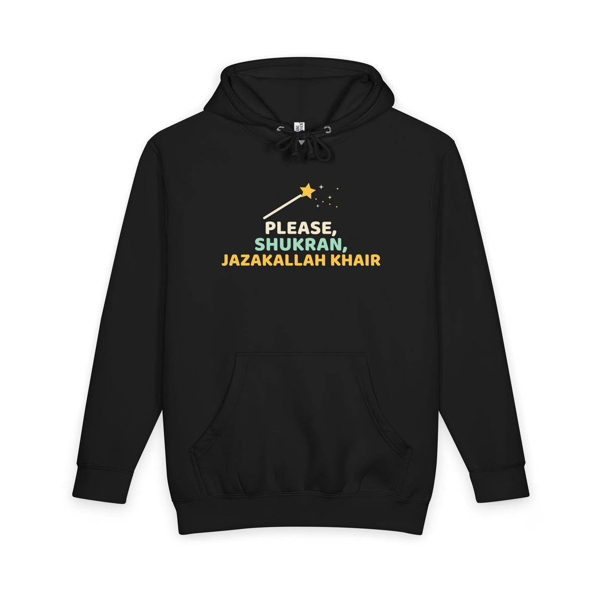 Magic Words Islamic Heavyweight Premium Heavyweight Hoodie in Black – AdabStars