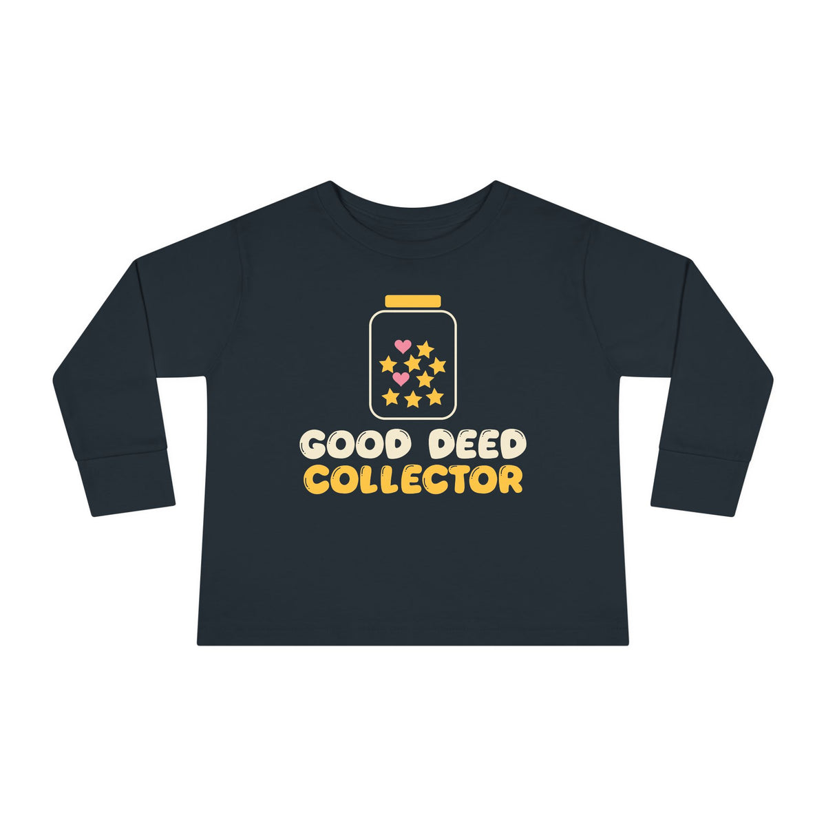 Good Deed Collector Ramadan Toddler Toddler Long Sleeve Shirt in Black – AdabStars
