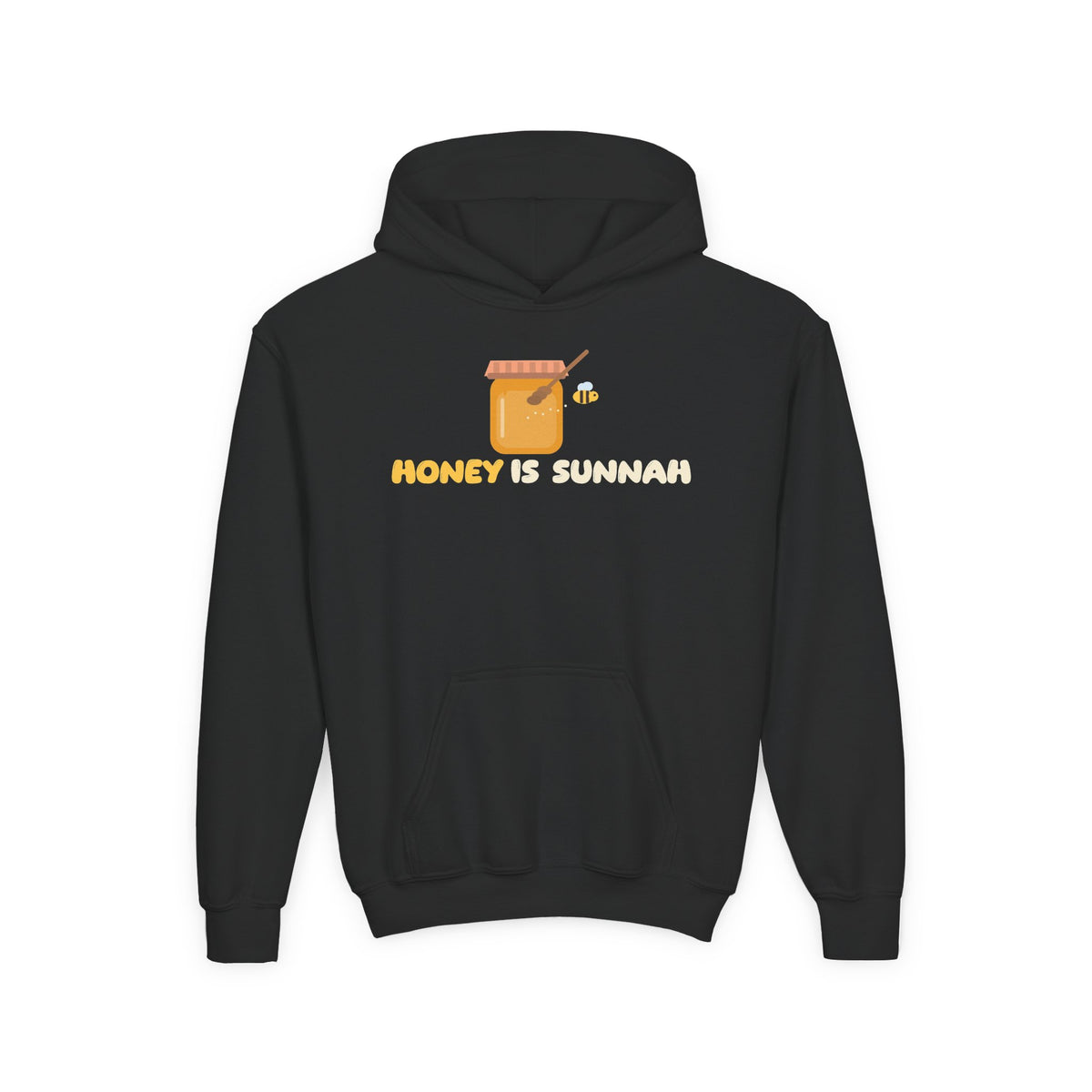 Honey Is Sunnah Islamic Kids Hoodie in Black – AdabStars