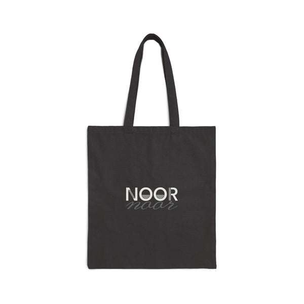 Noor Canvas Tote Bag in Black, double-sided print – AdabStars