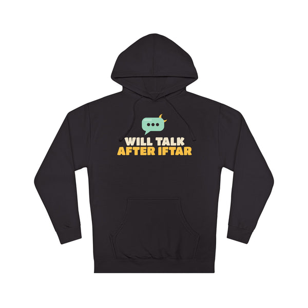Will Talk After Iftar Hoodie in Black – AdabStars