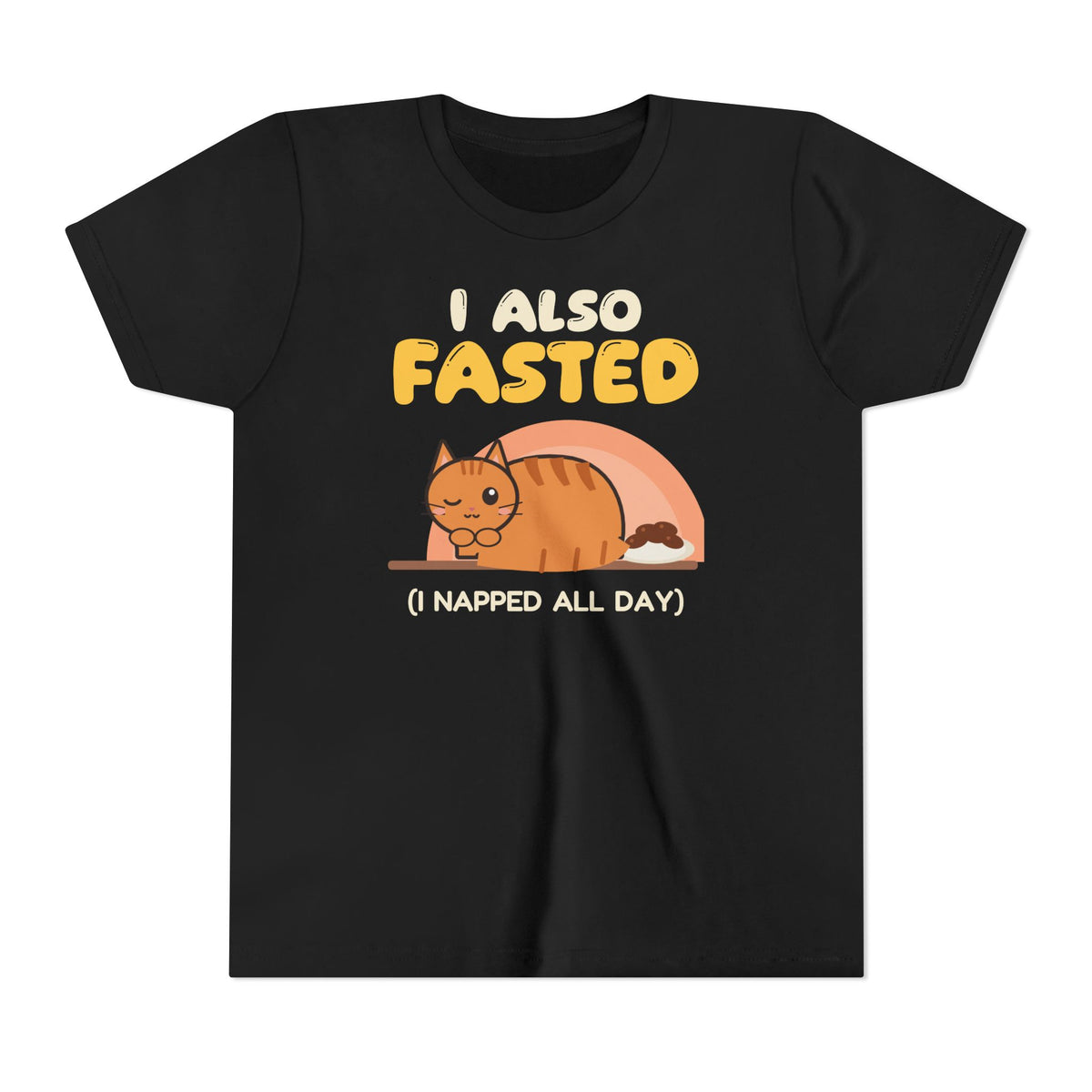 I Also Fasted Kids T-Shirt in Black – AdabStars