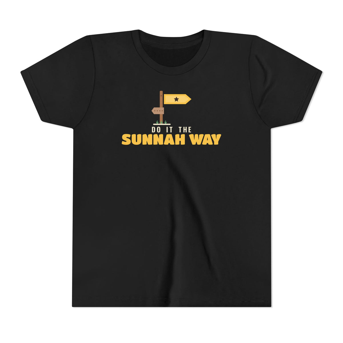 Do It the Sunnah Way Islamic Kids T-Shirt in Black – AdabStars