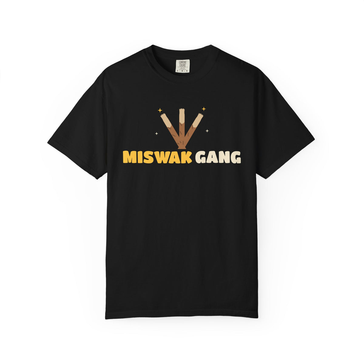 Miswak Gang Islamic Heavyweight T-Shirt in Black – AdabStars