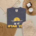 Is It Iftar Yet? Ramadan Heavyweight Tee | Ramadan Kids Sunset Countdown Fasting | AdabStars Islamic Apparel