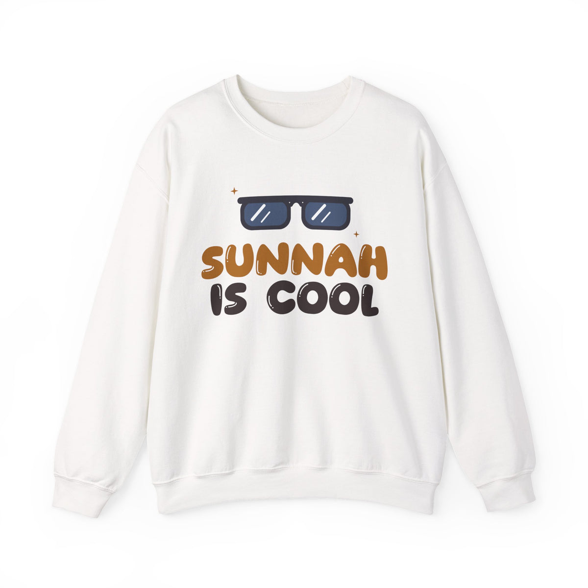 Sunnah Is Cool Islamic Crewneck Sweatshirt in White – AdabStars