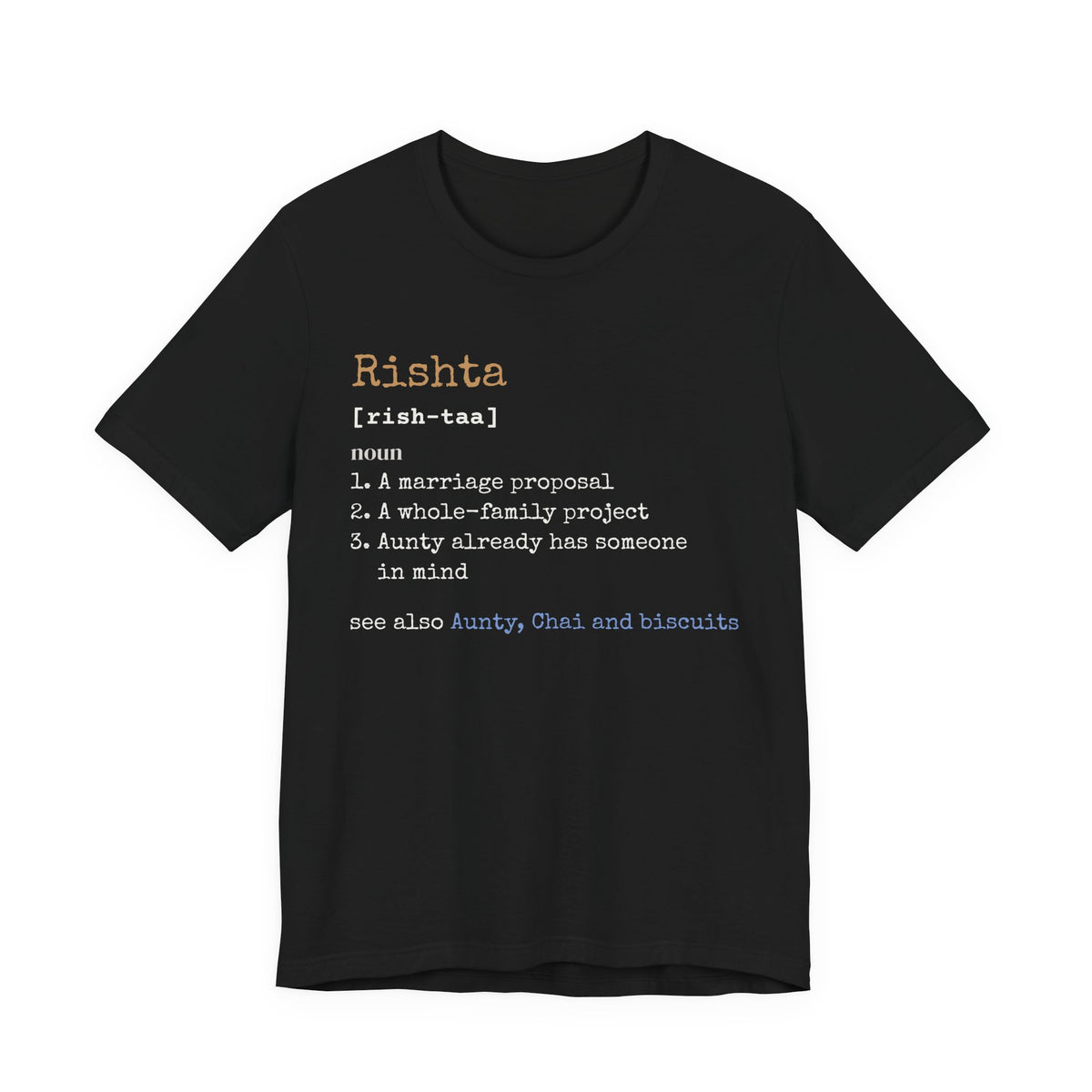 Rishta Definition Islamic Shirt | Desi Funny Marriage Proposal Aunty | AdabStars Islamic Apparel