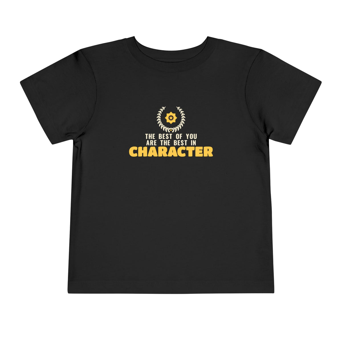 Best In Character Islamic Toddler T-Shirt in Black – AdabStars