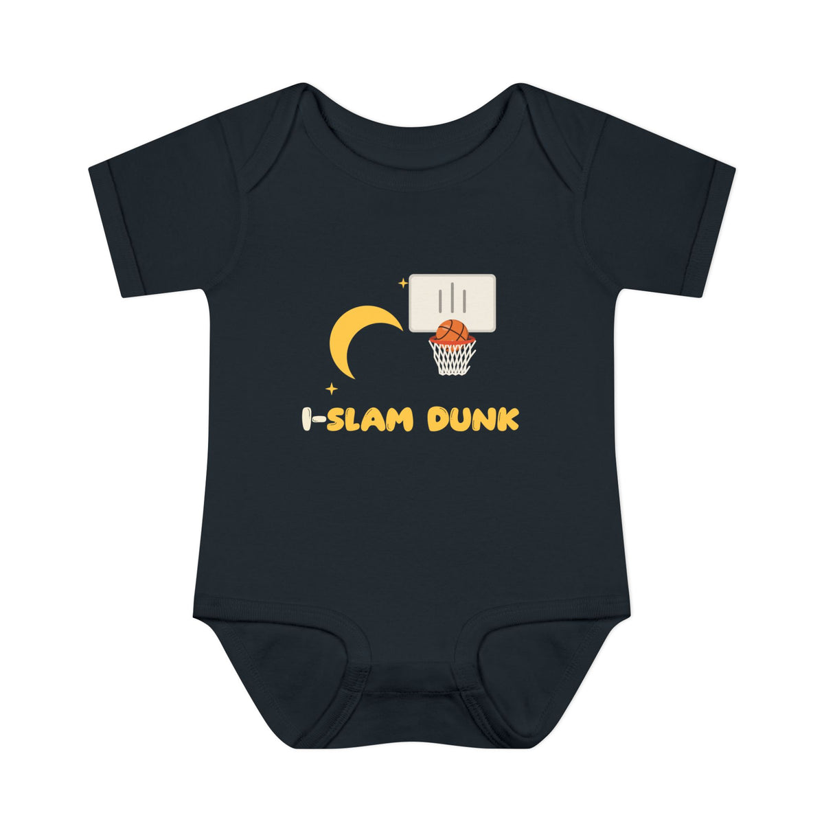 I Slam Dunk Muslim Baby Bodysuit in Black – AdabStars