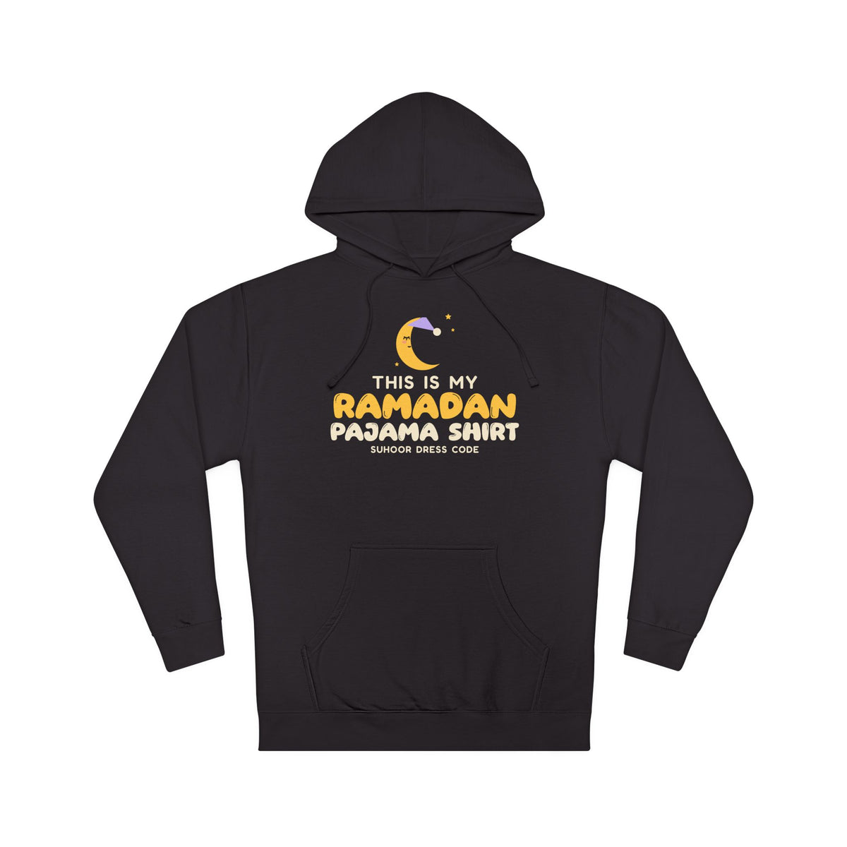 This Is My Ramadan Pajama Shirt Hoodie | Funny Suhoor Sleepy Moon Nightcap Family | AdabStars Islamic Apparel