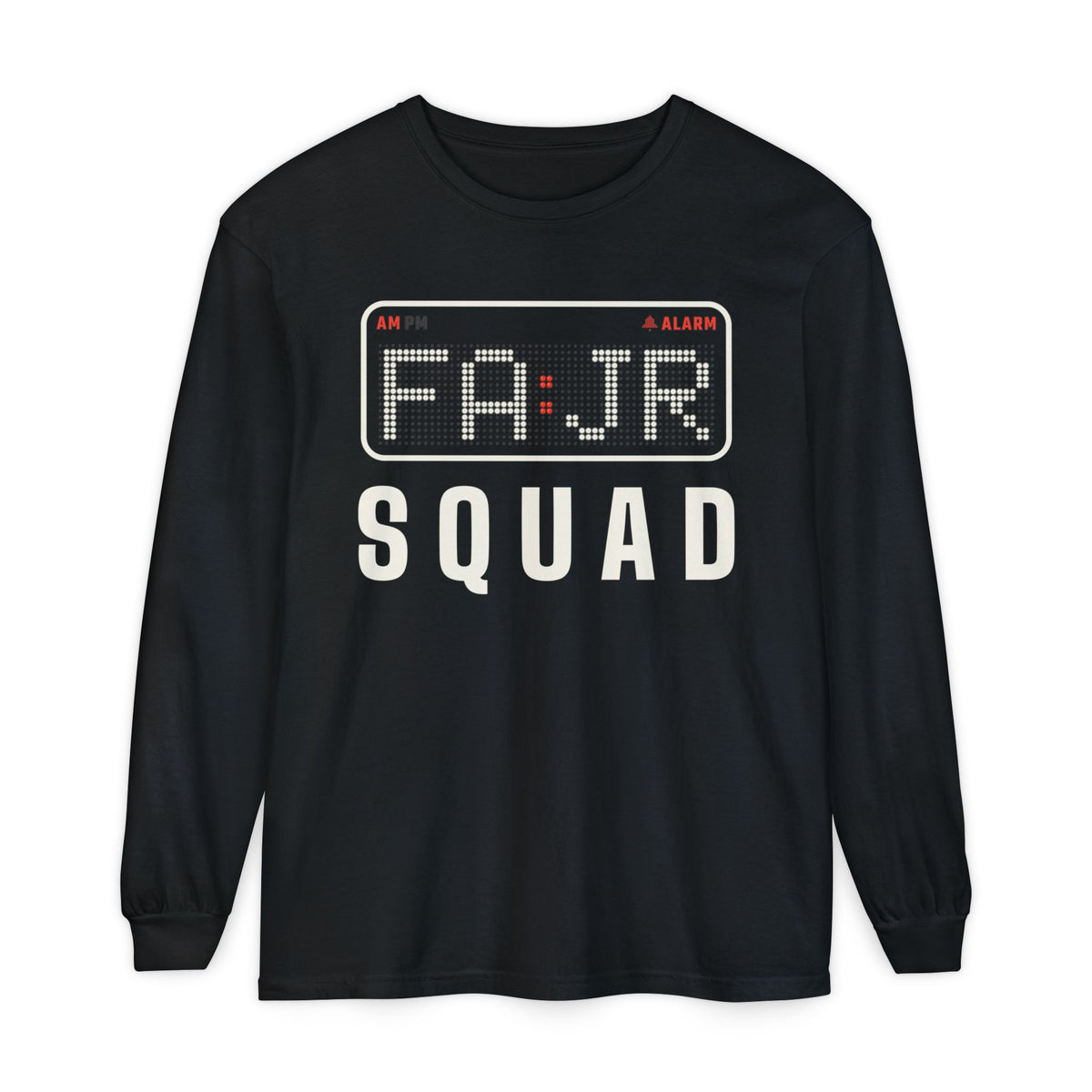 Fajr Squad Islamic Heavyweight Long Sleeve Shirt in Black – AdabStars