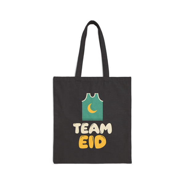 Team Eid Canvas Tote Bag in Black, double-sided print – AdabStars