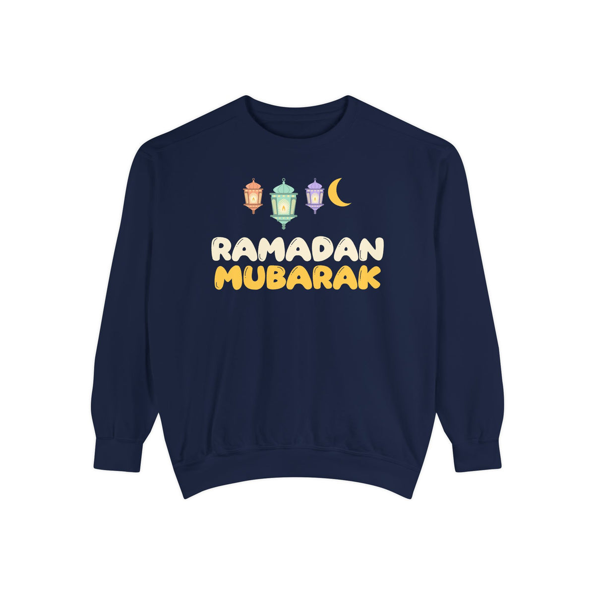 Ramadan Mubarak Lanterns Sweatshirt | Kids Lanterns Crescent Family Matching | AdabStars Islamic Apparel