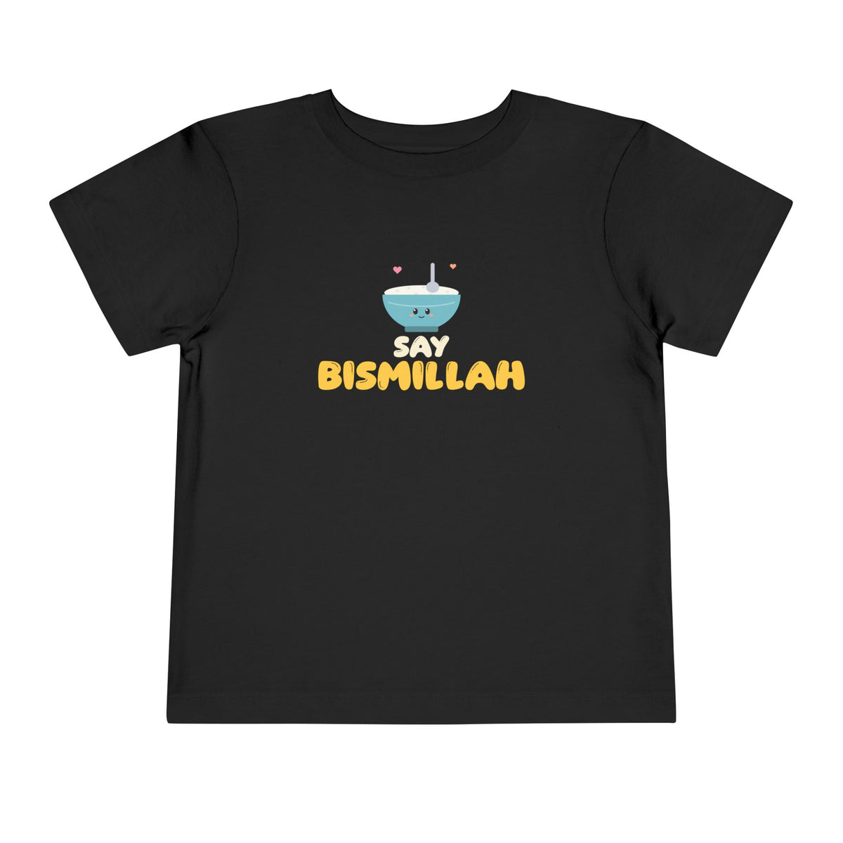 Say Bismillah Islamic Toddler T-Shirt in Black – AdabStars