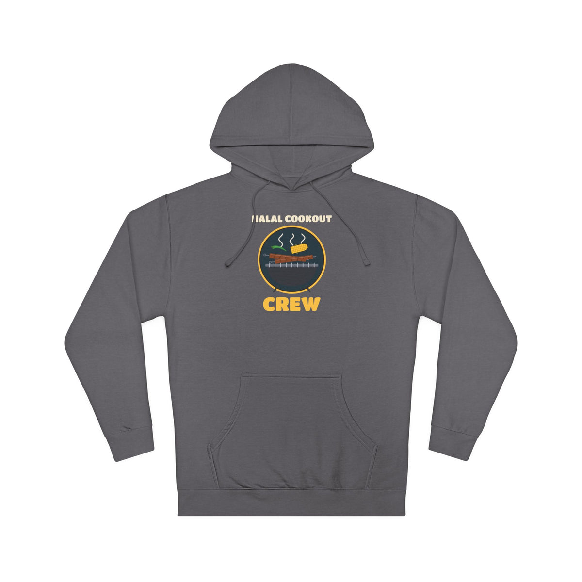 Halal Cookout Crew Islamic Hoodie in Charcoal – AdabStars