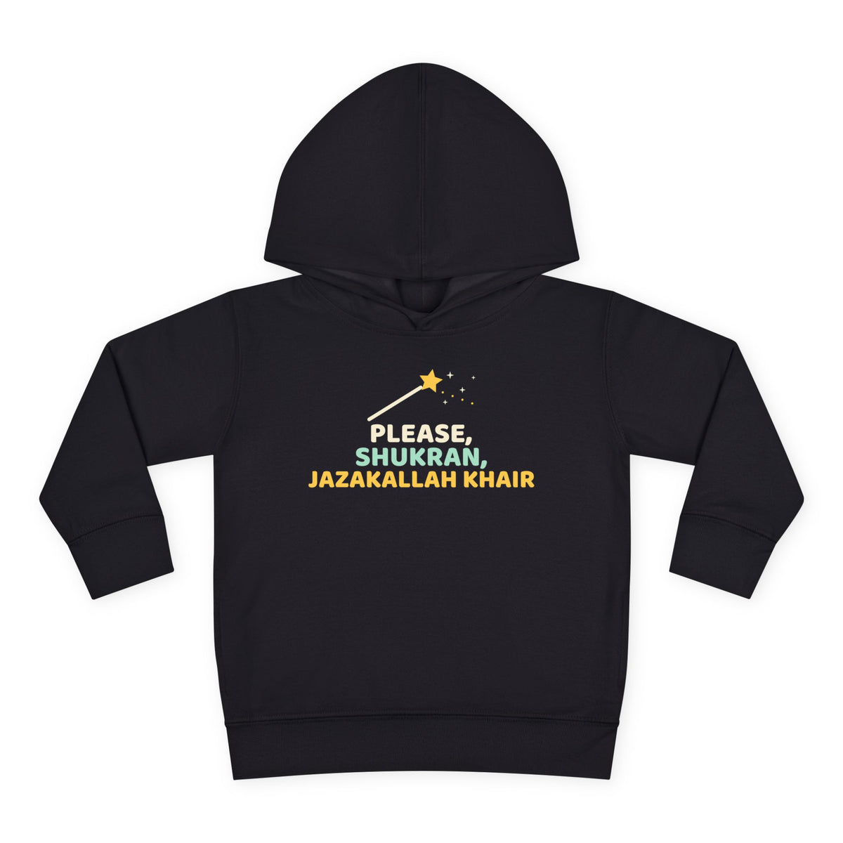 Magic Words Islamic Toddler Hoodie in Black – AdabStars