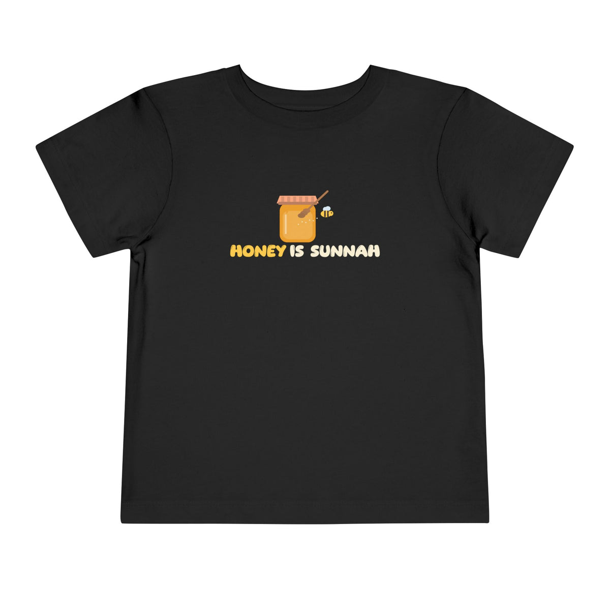 Honey Is Sunnah Islamic Toddler T-Shirt in Black – AdabStars